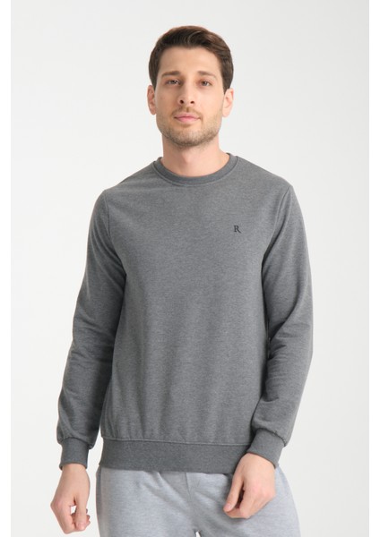 Erkek Uzun Kol Bisiklet Yaka Sweatshirt 3206 fiyatları