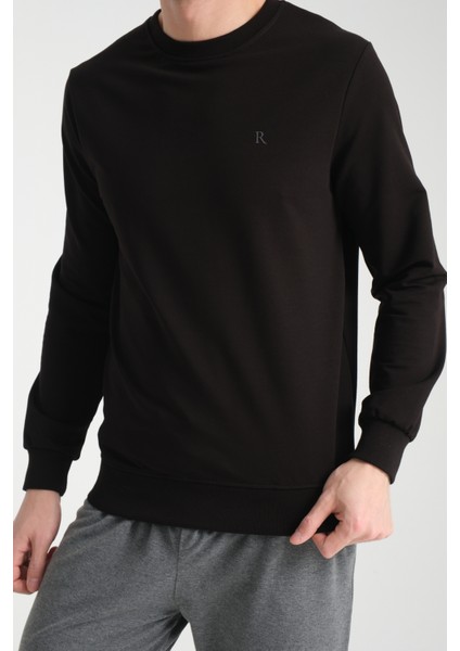 Erkek Uzun Kol Bisiklet Yaka Sweatshirt 3206 fırsatları