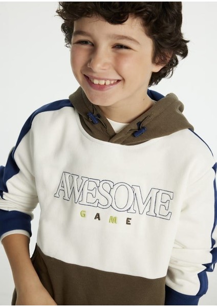 Erkek Çocuk 10-16 Yaş Kapüşonlu Sweatshirt