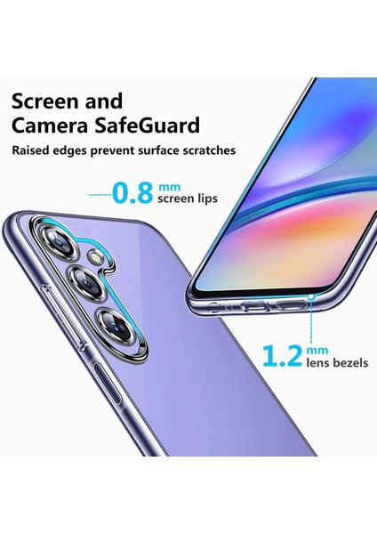 Samsung Galaxy A05S Şeffaf Silikon Kılıf / Kamera Yeri Koruma / Şarj Girişi Tıpalı