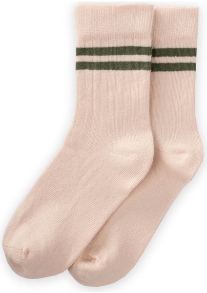 Çemberli Soket Çorap 2-9 Yaş Haki Yeşil