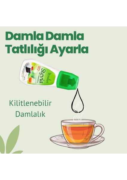 Stevialı Sıvı Tatlandırıcı 200 ml Stevia Bazlı