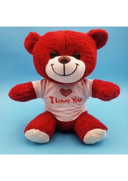Kırmızı I Love You Peluş Ayıcık