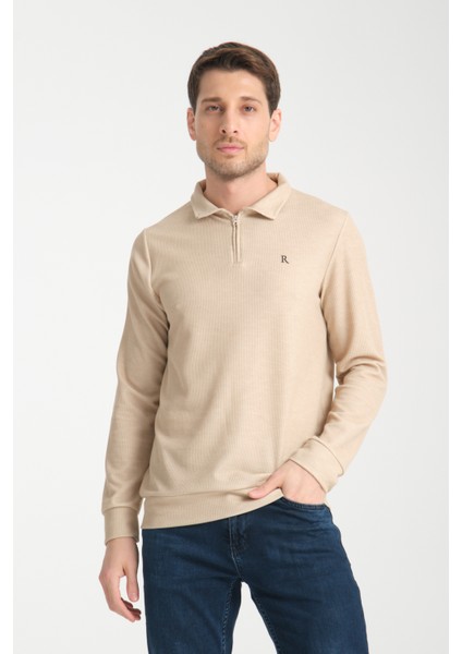 Erkek Yarım Fermuarlı Uzun Kol Sweatshirt 7702 fiyatları