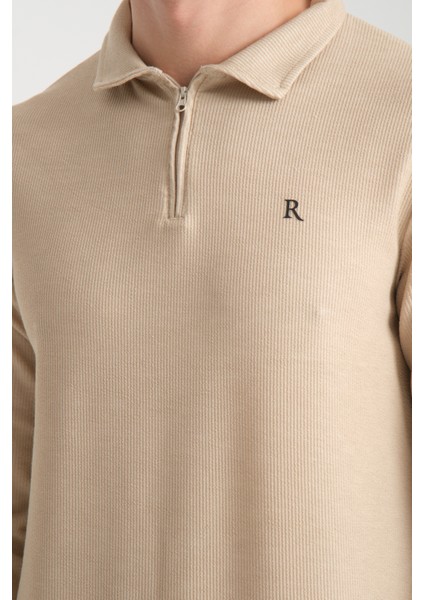 Erkek Yarım Fermuarlı Uzun Kol Sweatshirt 7702 fırsatları