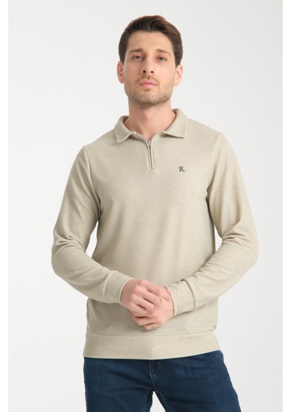 Erkek Yarım Fermuarlı Uzun Kol Sweatshirt 7702 fiyatları
