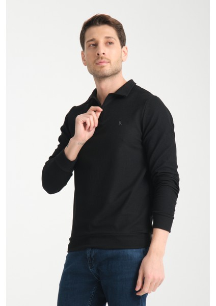 Erkek Yarım Fermuarlı Uzun Kol Sweatshirt 7702 fiyatları