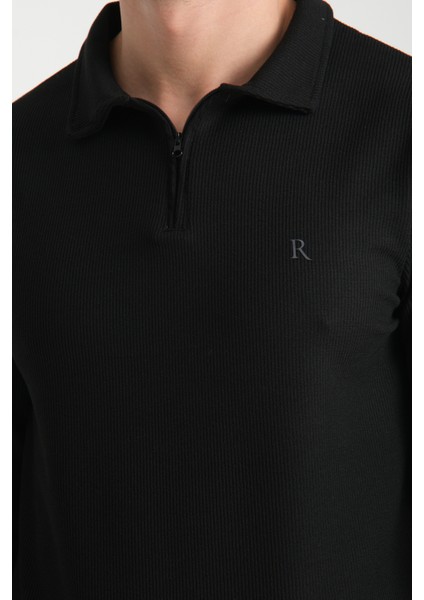 Erkek Yarım Fermuarlı Uzun Kol Sweatshirt 7702 fırsatları