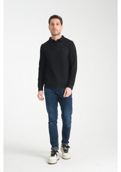 Erkek Yarım Fermuarlı Uzun Kol Sweatshirt 7702 indirimleri