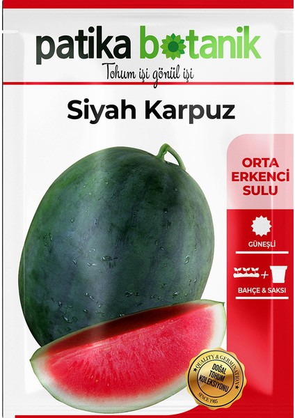 25 Adet Yerli Ata Siyah / Kara Karpuz Tohumu fiyatları