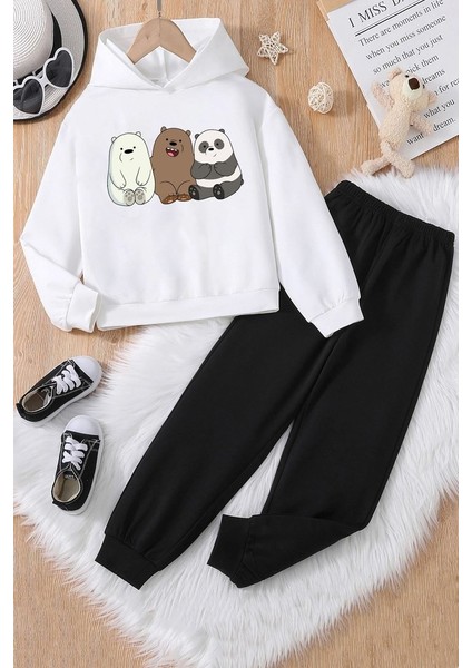 Uygun Tarz Çocuk Kafadar Ayılar Eşofman Takımı