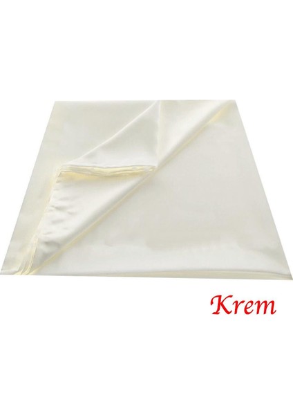 Saten Güneşlik Beyaz-Krem Luxury Kumaş- 1. Sınıf Dikiş - Kopmayan Düğme