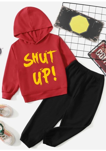Uygun Tarz Çocuk Shut Up Eşofman Takımı