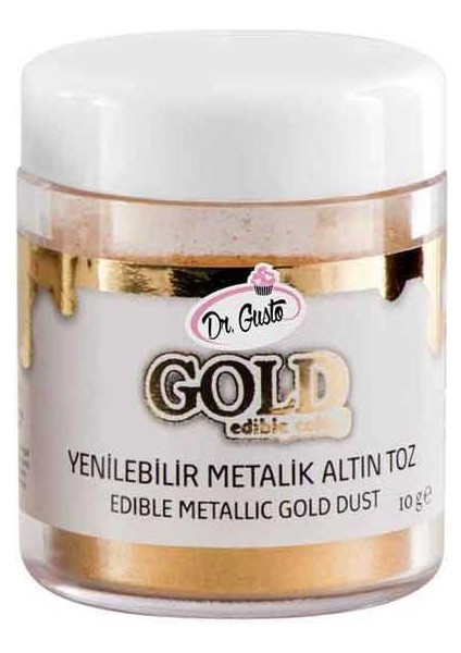 Yenilebilir Metalik Toz Altın Gıda Boyası 10 gr