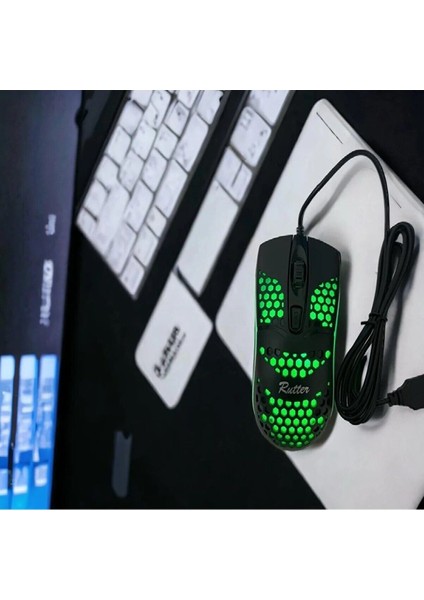 RT-10107 Işıklı Kablolu Mouse