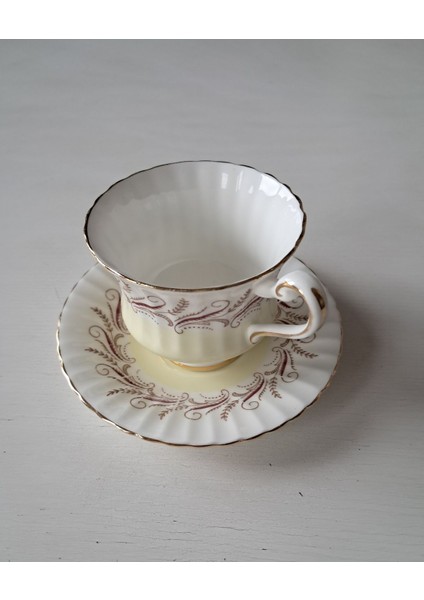 Paragon Floral Antika Duble Boy Kahve Fincanı Fine Bone China modelleri