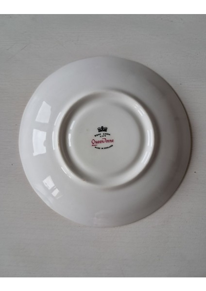 Queen Anne Güllü Antika Duble Boy Kahve Fincanı Bone China