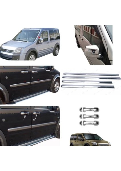 Ford Connect Krom Set 2002-2014 Model Arası Uyumlu Paslanmaz Çelik