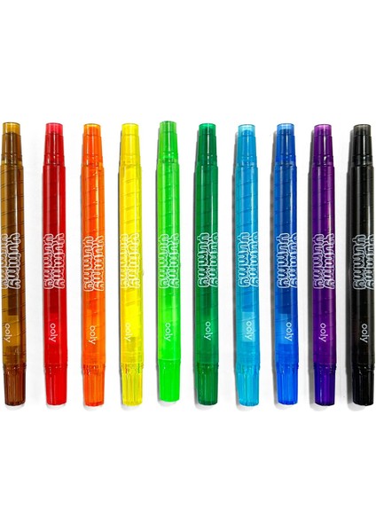 Ana Renkler Ooly Yummy Yummy Kokulu Çevirmeli 10'lu Boya Kalemi fırsatları