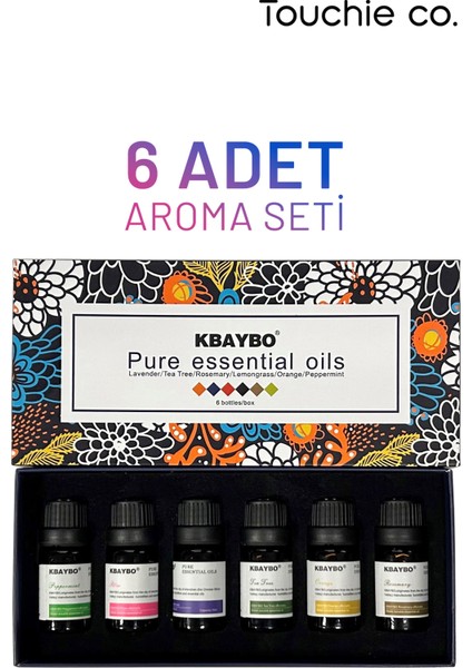Kbaybo 6'Lı Oda Kokusu Seti Hava Nemlendirici İle Uyumlu Suda Çözünen Esansiyel Yağ fiyatları