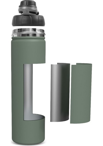 Thermosteel Earth Çelik Sızdırmaz Termos 680 ml Haki