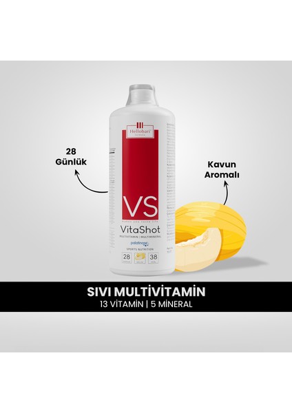 Formula Vitashot 840 Ml. | Kavun Aromalı | 28 Porsiyon