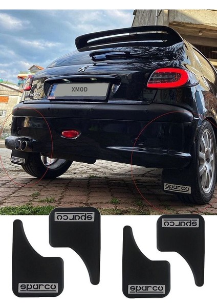 Oto Paçalık Siyah Tozluk Sparco Yazılı 4 Adet Tüm Araçlara Uygun Videolu