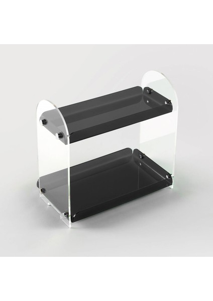 2 Katlı Çok Amaçlı Organizer (Şeffaf - Füme)