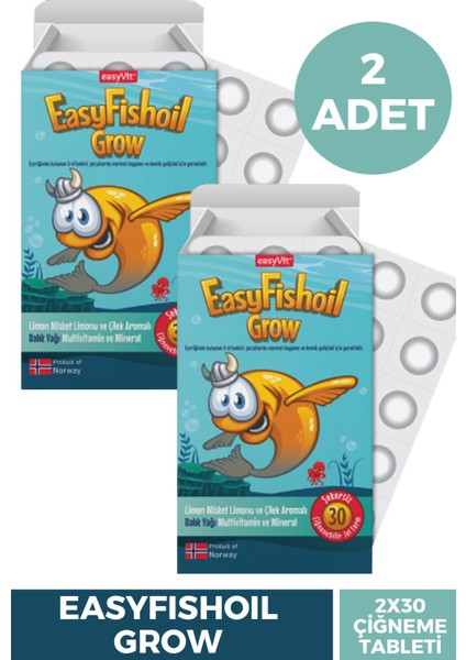 Easyfishoil Grow 30 Jel Tablet 2 Adet