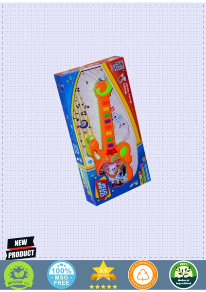 CNL-1921 Canali, Efsane Gitar / Işıklı-Sesli / 3 Yaş Kız Erkek Çocuk Oyuncakları Eğitici Oyu