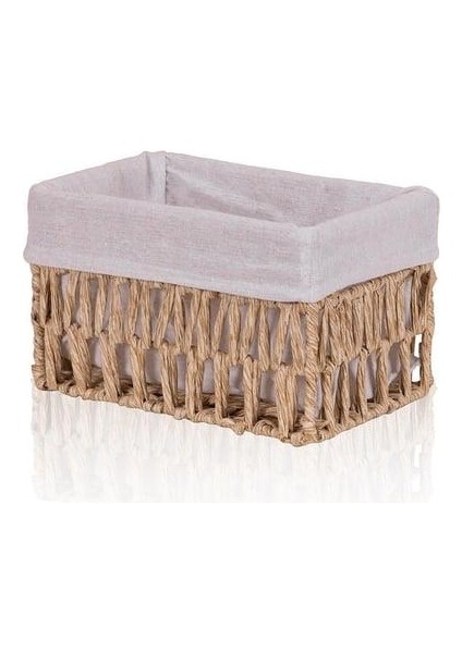 Cesta Hasır Organizer Sepet Naturel 22 x 14 x 13 cm SPT0084