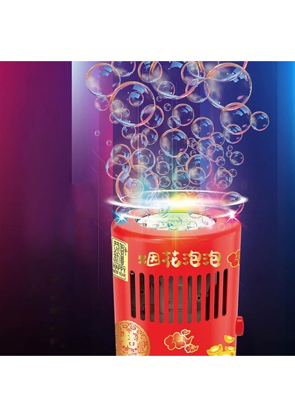 Pilli Taşınabilir Köpük Makinesi - LED Işıklı - Müzikli Köpük Makinesi 2 Tüp Köpüklü Su ! fırsatları