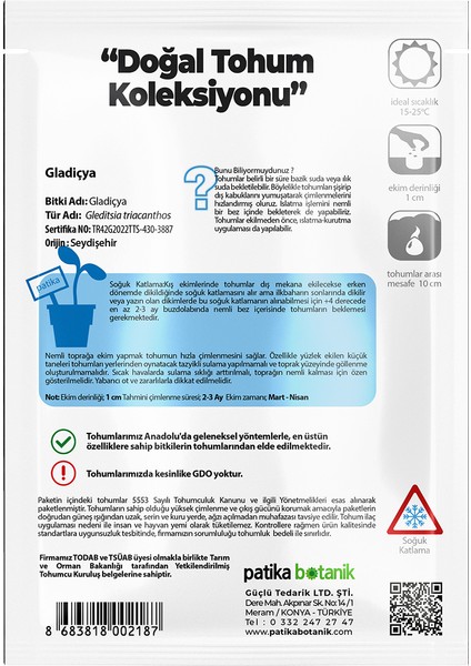 5 Adet Gladiçya Ağaç Tohumu