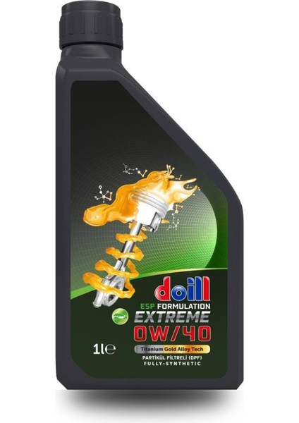EXTREME 0W-40 API SN/CF ACEA C3 1 Litre Tam Sentetik Partiküllü Motor Yağı (Üretim Yılı: 2025)