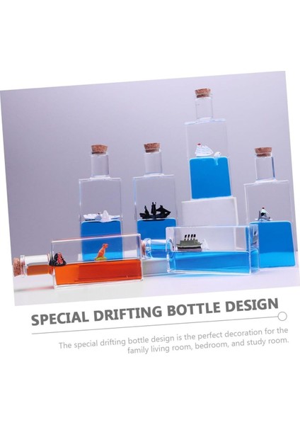 Mavi Su Akvaryum Şişe Şeklinde Batmayan Titanik Gemi fırsatları