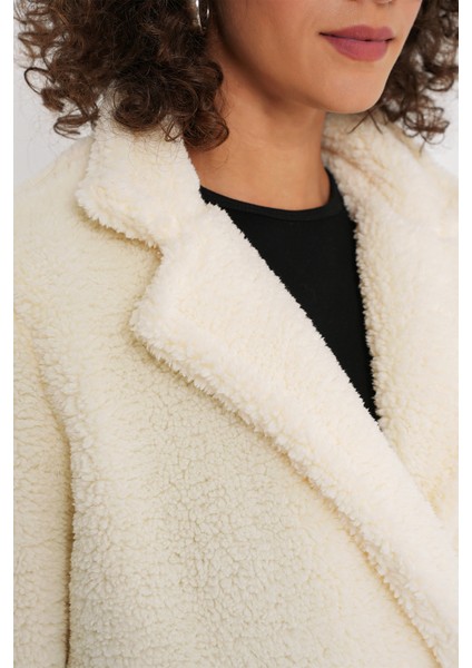 9148 Oversize Peluş Kaban - Ekru indirimleri