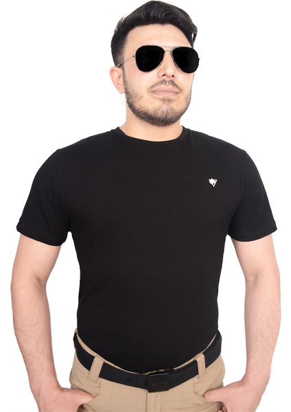 Wolftrap Comfort Erkek Kısa Kollu Siyah T-Shirt