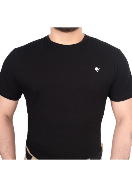 Wolftrap Comfort Erkek Kısa Kollu Siyah T-Shirt