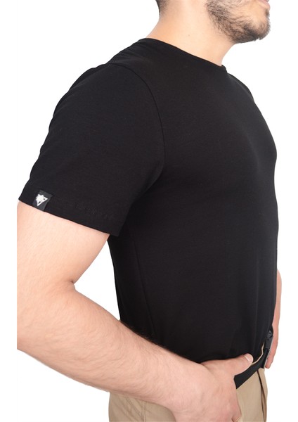 Wolftrap Comfort Erkek Kısa Kollu Siyah T-Shirt