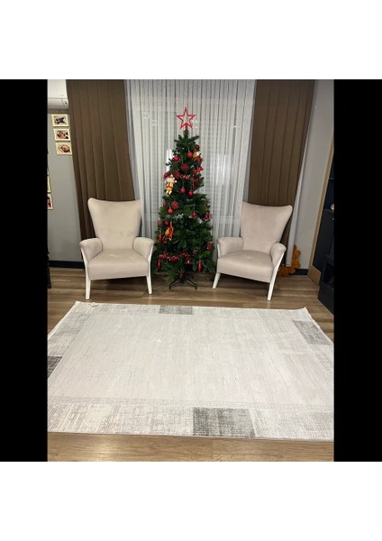 Nita 1201 Gri Modern Makina Halısı