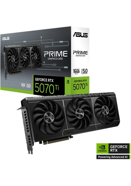 -PRIME-RTX5070TI-16G-NVIDIA-GEFORCE-RTX 5070 TI-16GB GDDR7-256BIT--OC-2XHDMI-3XDP-DLSS4 Ekran Kartı