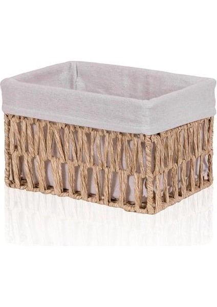 Cesta Hasır Organizer Sepet Naturel 26 x 18 x 16 cm SPT0083