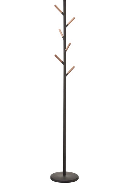 Plaın Ayaklı Siyah Askılık 177 cm