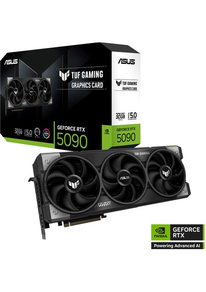 -TUF-RTX5090-32G-GAMING-NVIDIA-GEFORCE-RTX 5090-32GB GDDR7-512BIT--OC-2XHDMI-3XDP-RGB-DLSS4 Ekran Kartı