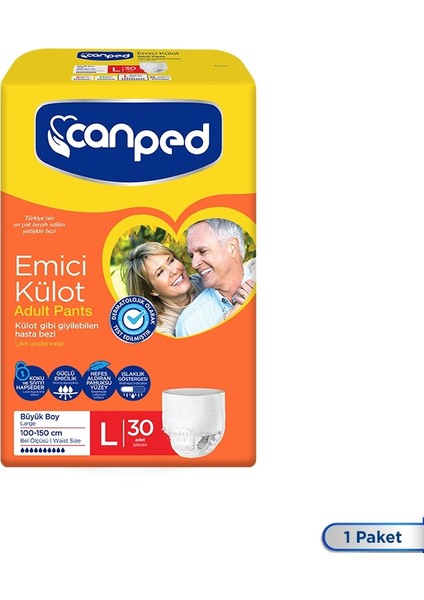 Emici Külot Hasta Bezi Large 30LU