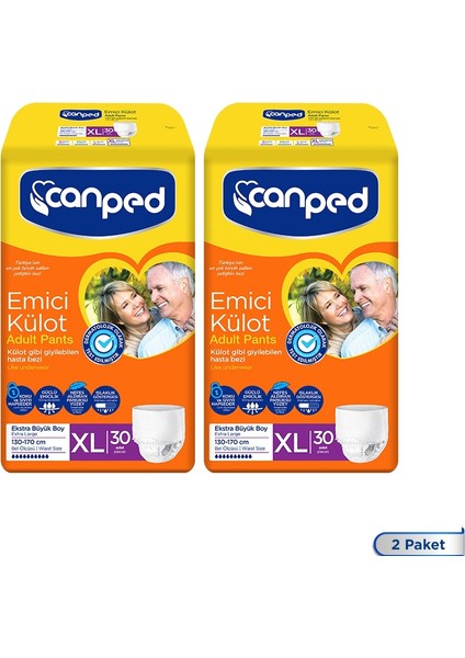 Emici Külot Ekstra Büyük XL 30'lu - 2 Paket