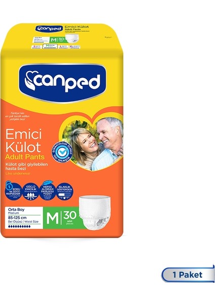 Emici Külot Orta (Medium) 30'lu Hasta Bezi
