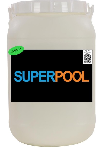 SPP Superpool Superchlor 90 TB %90 Tablet Klor 25 KG Havuz Kimyasalı