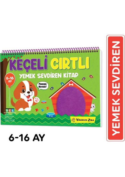 Ilk Cırt Cırtlı Keçeli Etkinlik Kitabım - Yemek Sevdiren Kitap (6-16 Ay)