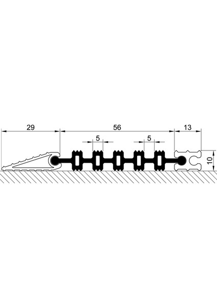 - Double Mat Termoplastik Fitilli Alüminyum Paspas - 39x60cm